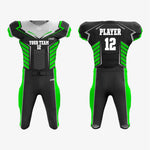 Custom American Football Uniform in Black/Green - K2 Sportswear | Custom Sports Uniforms & Apparels - K2 Sportswear