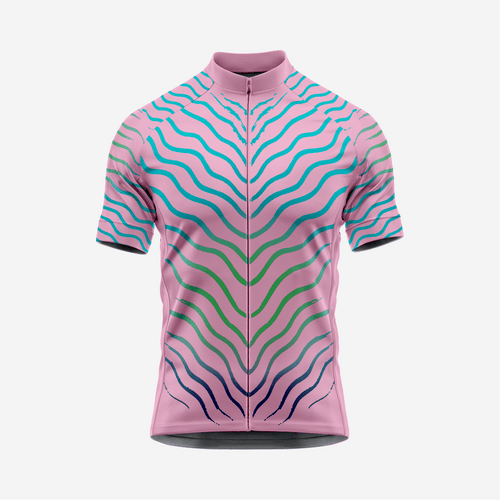 Men’s Pink Short Sleeve Cycling Jersey for Road and Racing - K2 Sportswear | Custom Sports Uniforms & Apparels - K2 Sportswear