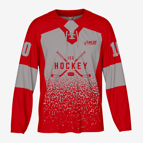 Dark Red Custom Ice Hockey Jersey – Team Wear - K2 Sportswear | Custom Sports Uniforms & Apparels - K2 Sportswear