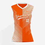 Orange Custom Softball Sleeveless V Neck Jersey - K2 Sportswear | Custom Sports Uniforms & Apparels - K2 Sportswear