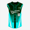 Custom Black/Turquoise Sleeveless Full Button Softball Jersey – Men/Women