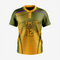 Custom Softball 2 Button Jersey/Pant in Army Green/Gold