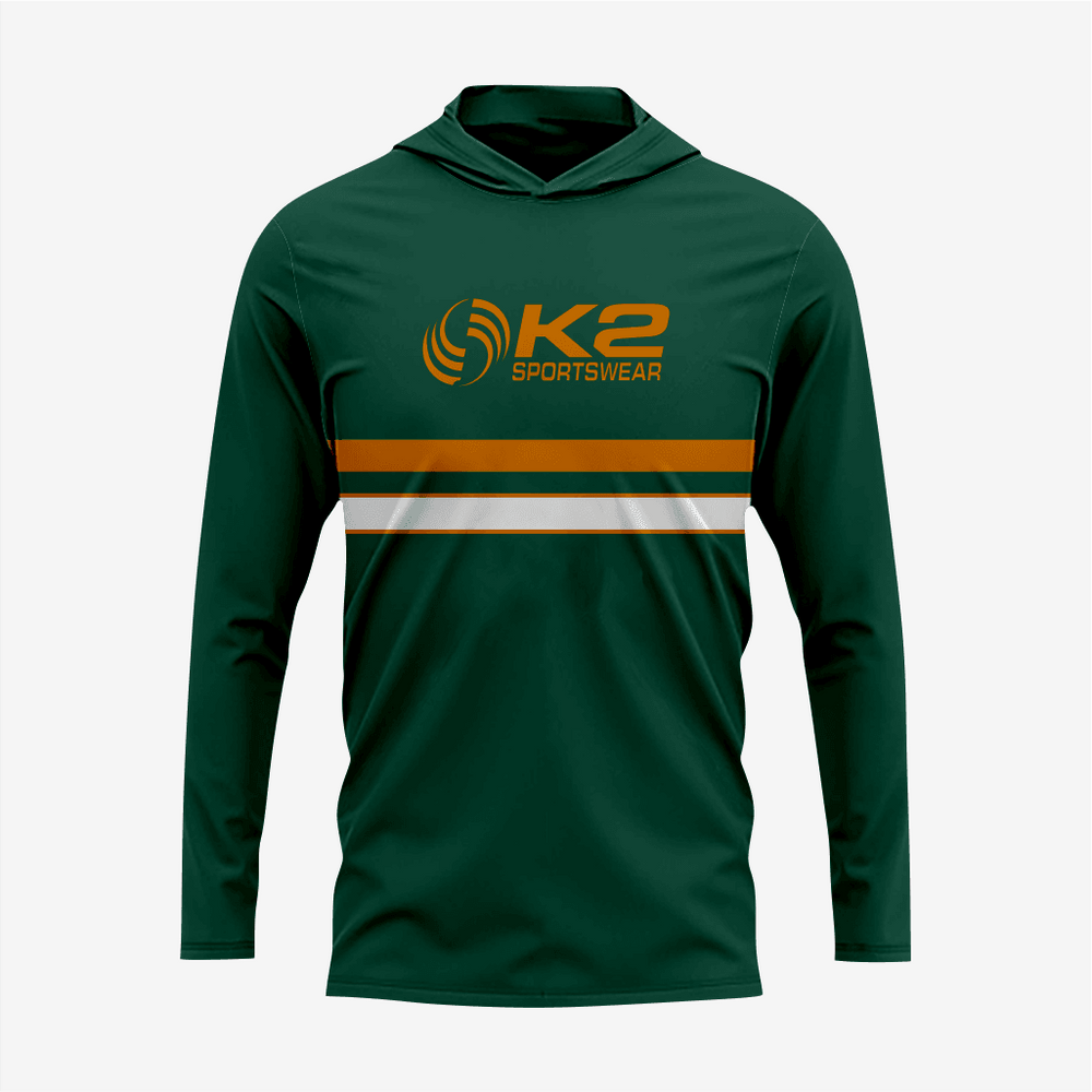 Benutzerdefinierter Softball T-Shirt Hoodie in Dunkelgrün für Herren/Damen