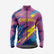 Men’s Dark Purple Long Sleeve Bike Jersey for Road Cycling