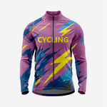 Men’s Dark Purple Long Sleeve Bike Jersey for Road Cycling - K2 Sportswear | Custom Sports Uniforms & Apparels - K2 Sportswear