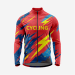 Men’s Long Sleeve Bike Jersey and Bib Shorts Set - Red - K2 Sportswear | Custom Sports Uniforms & Apparels - K2 Sportswear