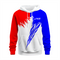 Basktetball Hoodie in Red, Blue and White RSBH-002
