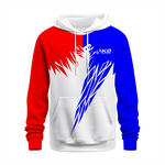 Basktetball Hoodie in Red, Blue and White RSBH-002 - K2 Sportswear | Custom Sports Uniforms & Apparels - K2 Sportswear