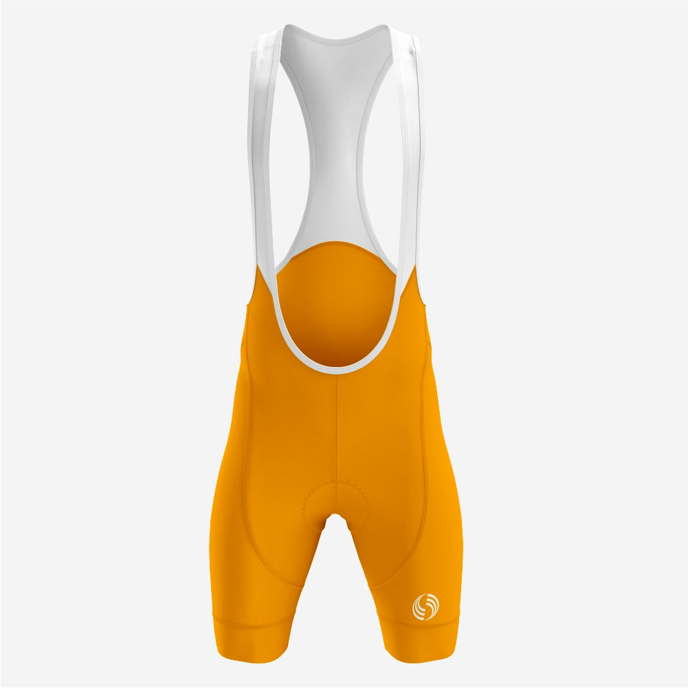 Premium Dull Orange Cycling Bib Shorts for Men