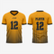Custom Gold Football Fan Jersey for Men & Women