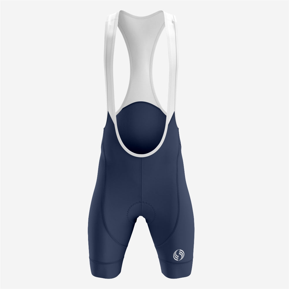 Men’s Cycling Bib Shorts in Dark Blue – Moisture-Wicking Fabric