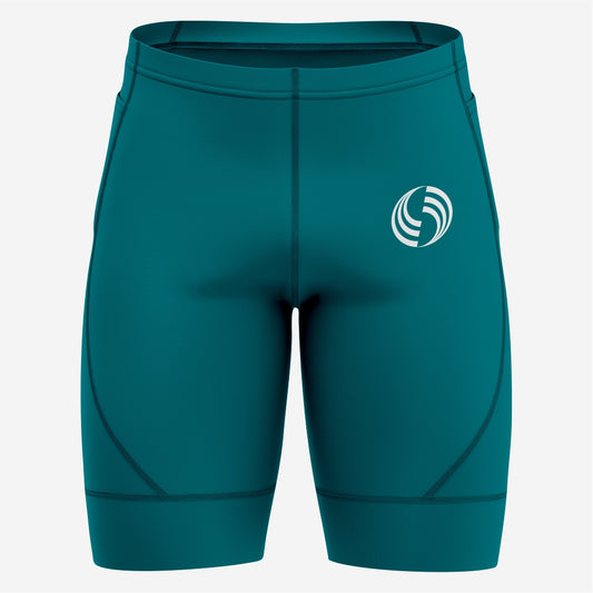 Midnight Green Custom Cycling Shorts for Men - Pro Fit