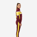 Custom Cheerleading Maroon Warmup Set - Full Zip Jacket & Pants Team Name Design