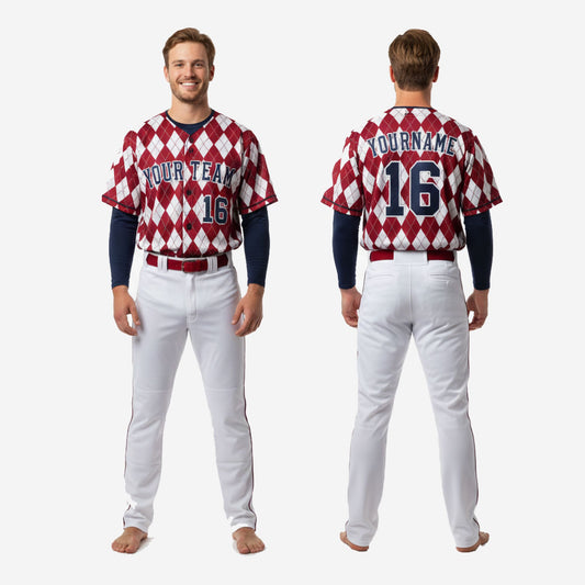 Personalized Baseball Uniform Set - Custom Jersey & Pants Team Uniform