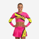 Long Sleeve Custom Cheerleading Uniforms - Crop Top & Skirt Set for Youth & Elite Squads