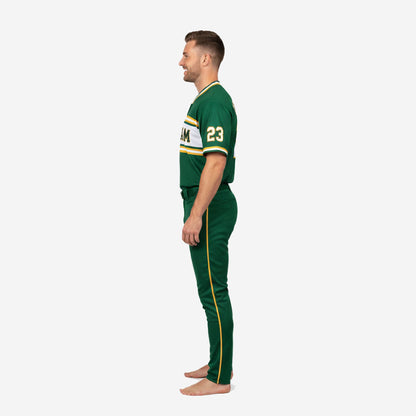 Personalized Baseball Team Uniform - Custom Jersey & Pants Set in Green