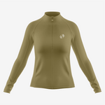 Pro-Level Women's Long Sleeve Cycling Jersey in Tan - K2 Sportswear | Custom Sports Uniforms & Apparels - K2 Sportswear