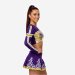 Custom Competition Cheerleading Uniforms - Long Sleeve Top & Skirt Set with Team Name