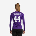 Custom Cheerleading Shell - Purple Long Sleeve Sublimation Print