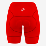 Personalized Red Women's Cycling Shorts - K2 Sportswear | Custom Sports Uniforms & Apparels - K2 Sportswear