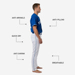Custom Baseball Team Uniform in Blue - Jersey & Pants Custom Name Number Set