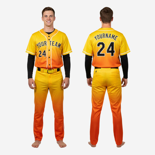 Personalized Baseball Uniform Set - Custom Jersey & Pants Sublimation Print