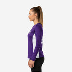 Custom Cheerleading Shell - Purple Long Sleeve Sublimation Print