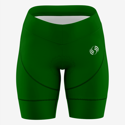 Premium Dark Green Women's Cycling Shorts – Made for You - K2 Sportswear | Custom Sports Uniforms & Apparels - K2 Sportswear