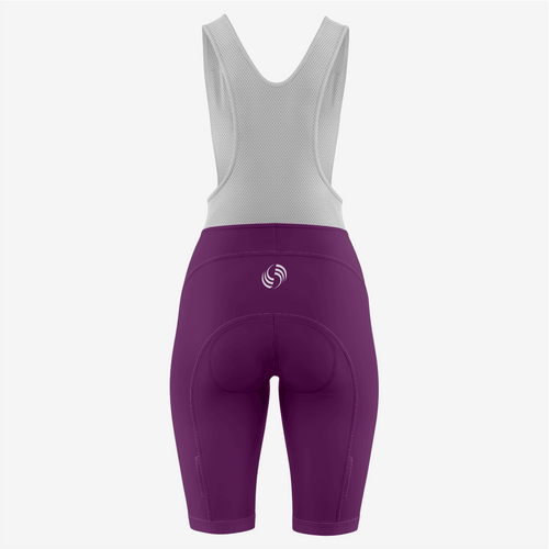 Personalized Dark Purple Women’s Cycling Bib Shorts - K2 Sportswear | Custom Sports Uniforms & Apparels - K2 Sportswear