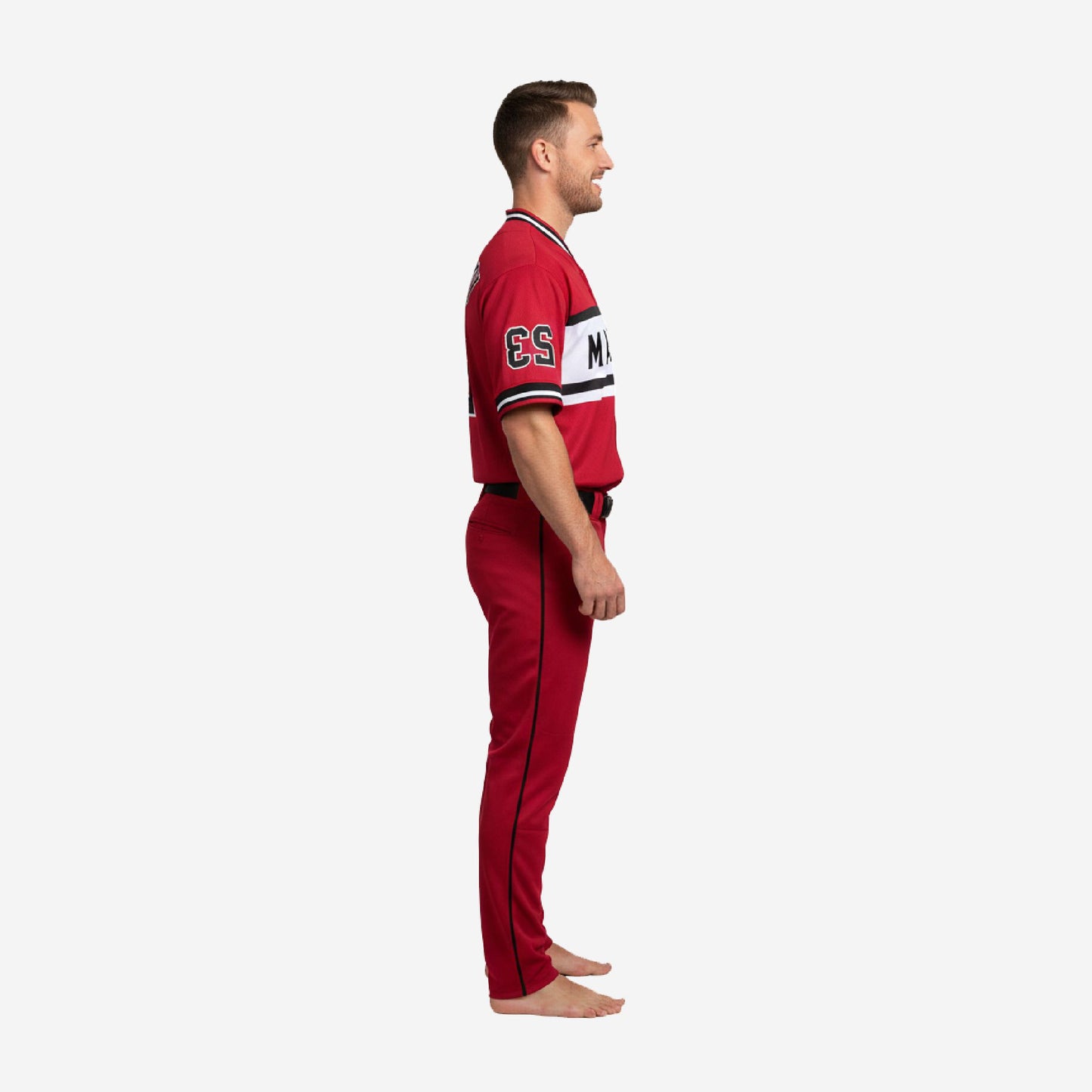 Personalized Baseball Team Uniform - Custom Jersey & Pants Set in Vivid Burgundy