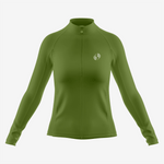 Pro-Level Women's Long Sleeve Cycling Jersey in Army Green - K2 Sportswear | Custom Sports Uniforms & Apparels - K2 Sportswear