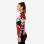 Youth & Adult Long Sleeve Cheer Top - Personalized Dark Red Team Uniform