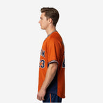 Personalized Baseball Jersey in Orange - Custom Team Name Number Sublimated Baseball Shirt