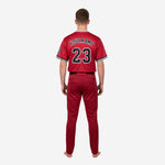 Custom Youth Baseball Uniform Set - V-Neck Jersey & Pants Sublimated in Burgundy