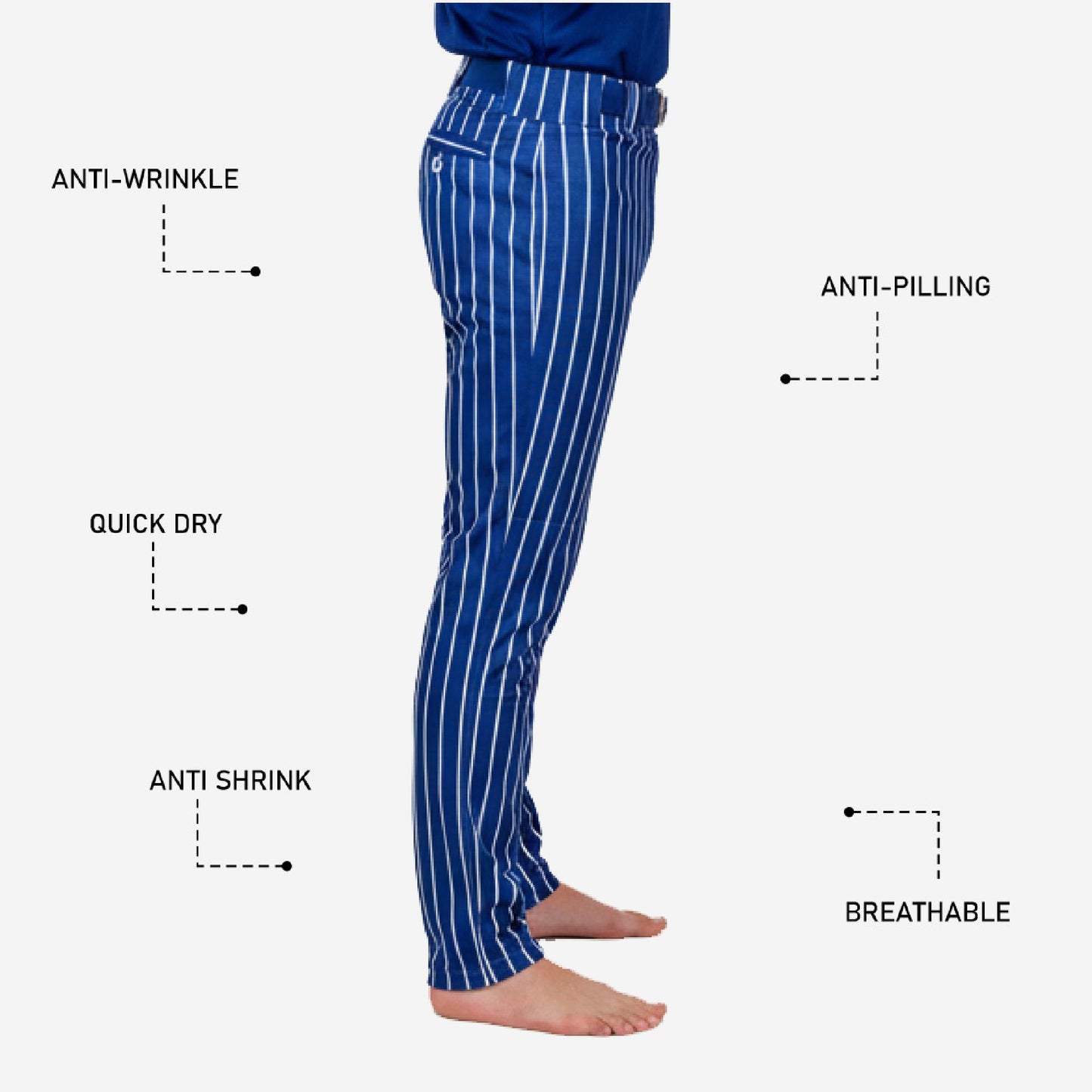 ersonalized Baseball Uniform Pants - Custom Pinstripe Baseball Team Pants