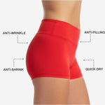 Red Custom Cheerleading Shorts - Competition Athletic Shorts