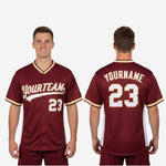 Custom Baseball Jersey - Full Button Baseball Jersey Custom Name & Number