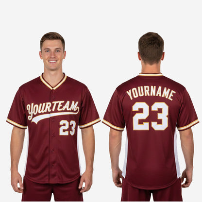 Custom Baseball Jersey - Full Button Baseball Jersey Custom Name & Number