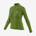 Pro-Level Women's Long Sleeve Cycling Jersey in Army Green - K2 Sportswear | Custom Sports Uniforms & Apparels - K2 Sportswear
