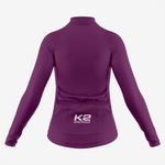 Custom Women's Long Sleeve Cycling Jersey in Maroon - K2 Sportswear | Custom Sports Uniforms & Apparels - K2 Sportswear