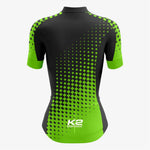 Premium Custom Cycling Kit for Women – Green and Black - K2 Sportswear | Custom Sports Uniforms & Apparels - K2 Sportswear