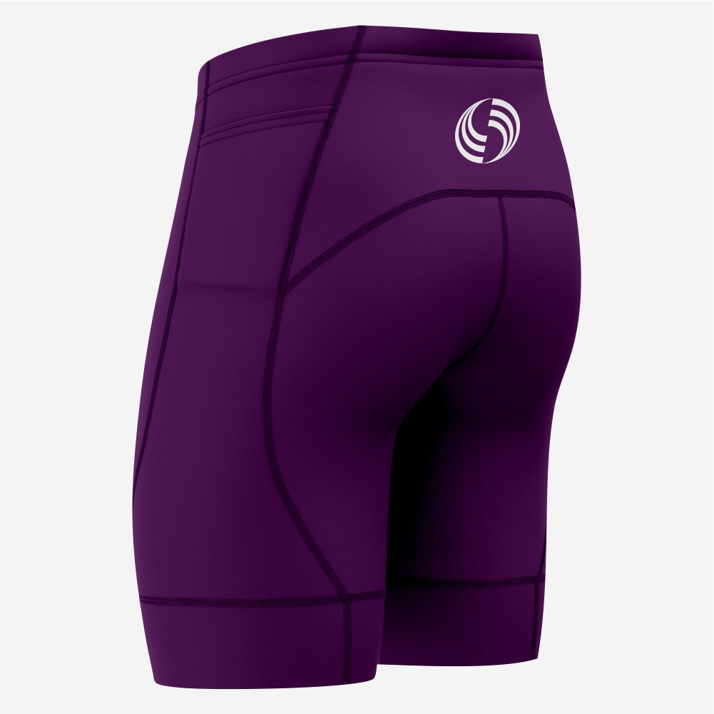 Men's Custom Performance Palatinate Purple Cycling Shorts