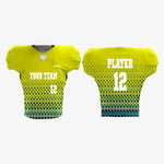 Customized American Football Kit in Yellow/Blue - K2 Sportswear | Custom Sports Uniforms & Apparels - K2 Sportswear