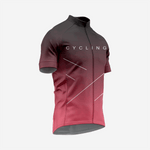 Premium Men's Cycling Short Sleeve Jersey in Deep Burgundy - K2 Sportswear | Custom Sports Uniforms & Apparels - K2 Sportswear