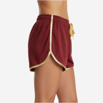 Custom Cheerleading Shorts - Athletic Practice Shorts in Dark Red