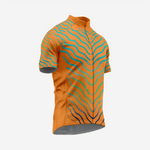 Men’s Orange Short Sleeve Cycling Jersey for Road and Racing - K2 Sportswear | Custom Sports Uniforms & Apparels - K2 Sportswear