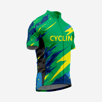 High Performance Men’s Cycling Short Sleeve Jersey for Riders