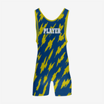 Custom Wrestling Gear – Blue/Yellow Singlet for Champions - K2 Sportswear | Custom Sports Uniforms & Apparels - K2 Sportswear