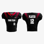 Customized American Football Kit in Black/Red - K2 Sportswear | Custom Sports Uniforms & Apparels - K2 Sportswear