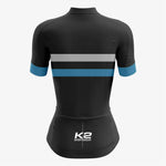 Custom Black Women's Cycling Kit – Pro Fit - K2 Sportswear | Custom Sports Uniforms & Apparels - K2 Sportswear